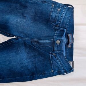 Express Mid Rise Dark Jeans 2short